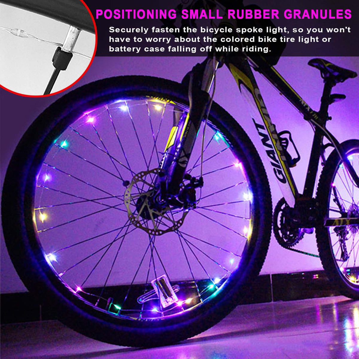 2Tire Pack LED Bike Wheel Lights, Bike Lights Bright Waterproof Cycli