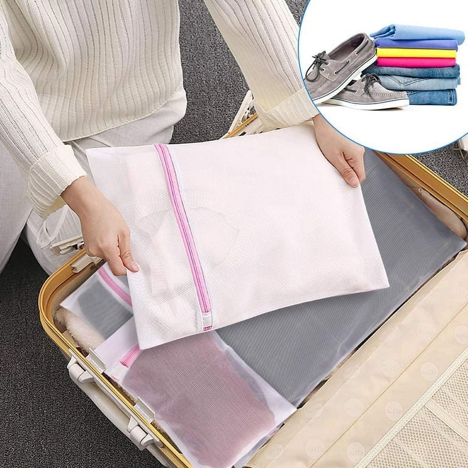 7 Pack Mesh Laundry Wash Bag for Delicates
