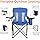 Camping Chair with Padded Hard Armrest, Sturdy Folding Camp Chair with Cup Holder, Storage Pockets Carry Bag Included