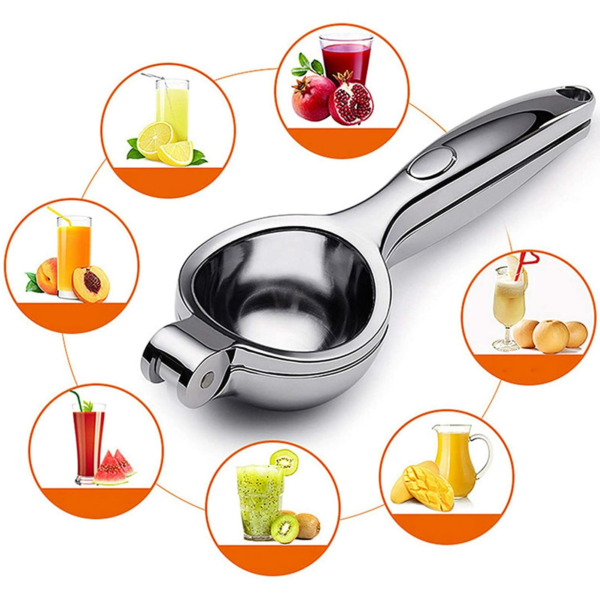 Metal Stainless Steel Lemon Squeezer, Manual Press Citrus Juicer, Lime Squeezer For Squeeze The Freshest Juice