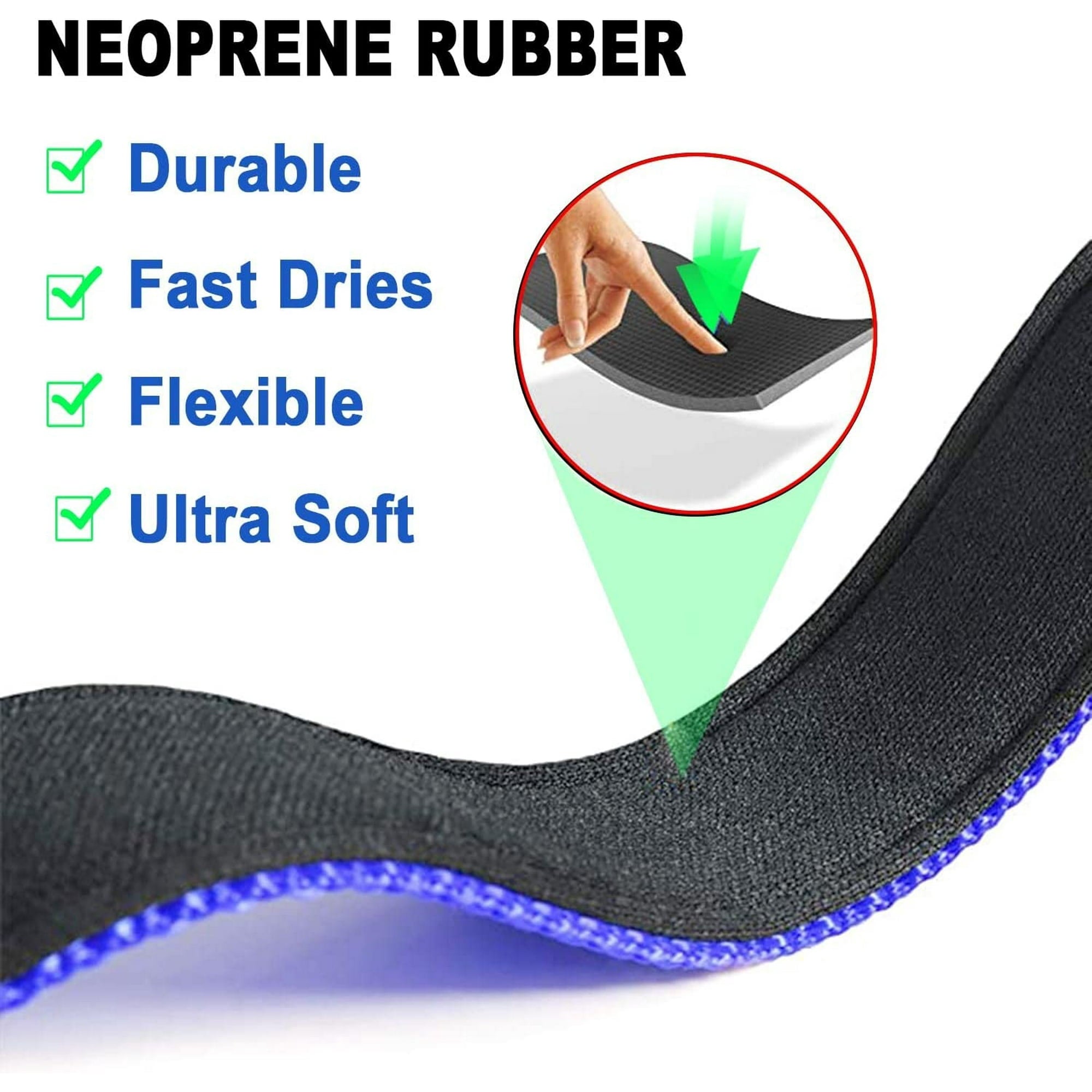 HKEEY Dog Collar, Reflective Adjustable Basic Dog and Cat Collar with Soft Neoprene Padding, Durable Nylon Pet Collars for Puppy Medium Large Dogs17.7-27.5