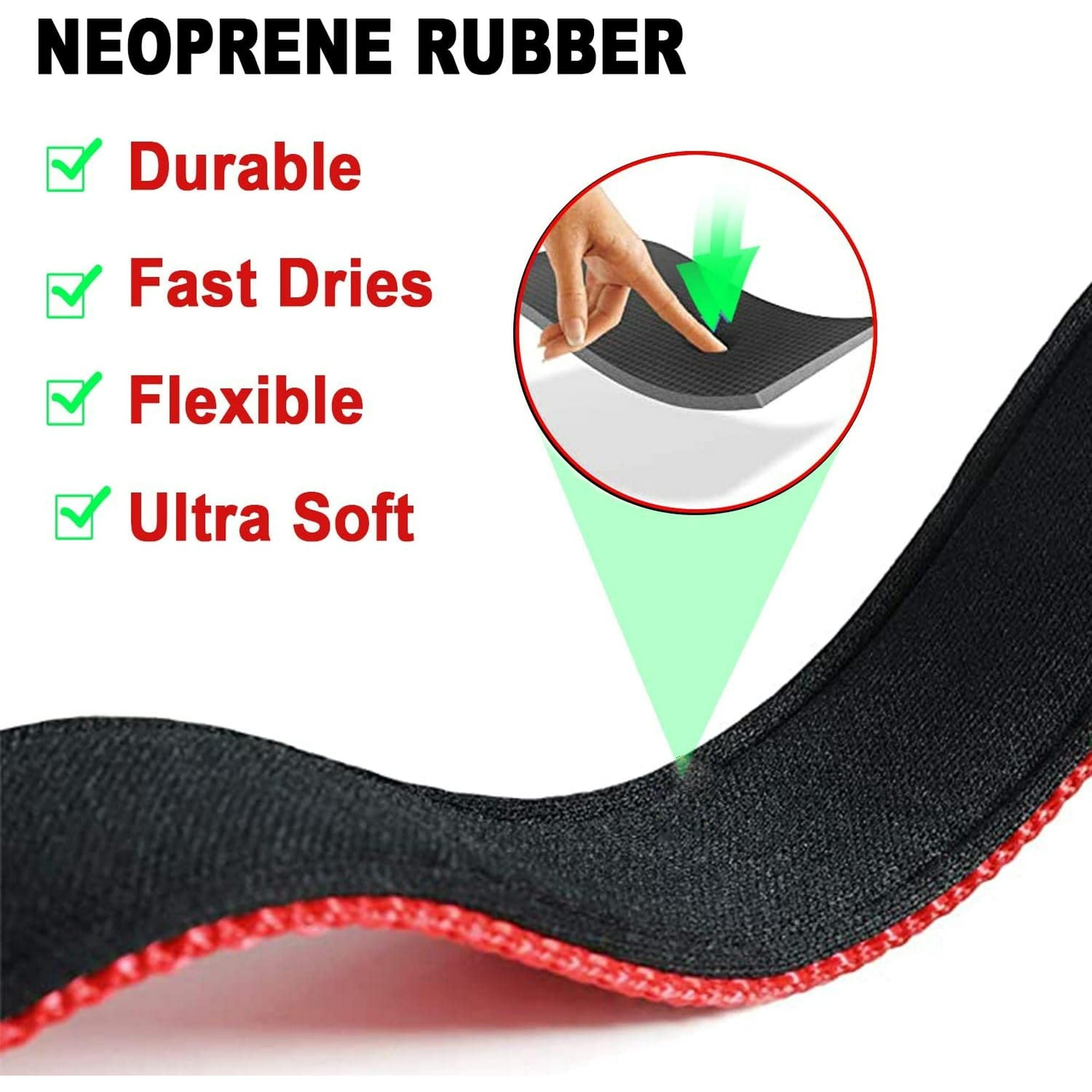 HKEEY Dog Collar, Reflective Adjustable Basic Dog and Cat Collar with Soft Neoprene Padding, Durable Nylon Pet Collars for Puppy Medium Large Dogs17.7-27.5