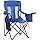 Camping Chair with Padded Hard Armrest, Sturdy Folding Camp Chair with Cup Holder, Storage Pockets Carry Bag Included