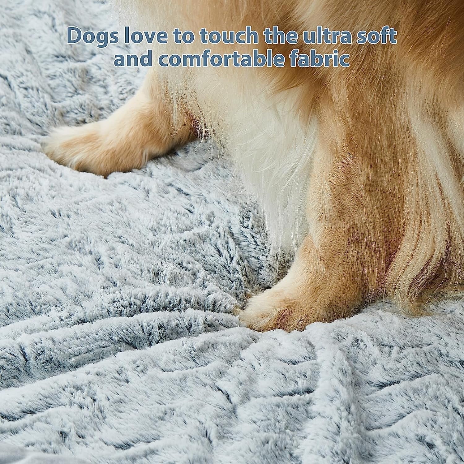 Dog Beds for Large Dogs, Extra Large Waterproof Dog Couch with Removable Washable Cover & Anti-Slip Bottom, XL Dog Crate Bed with Sides