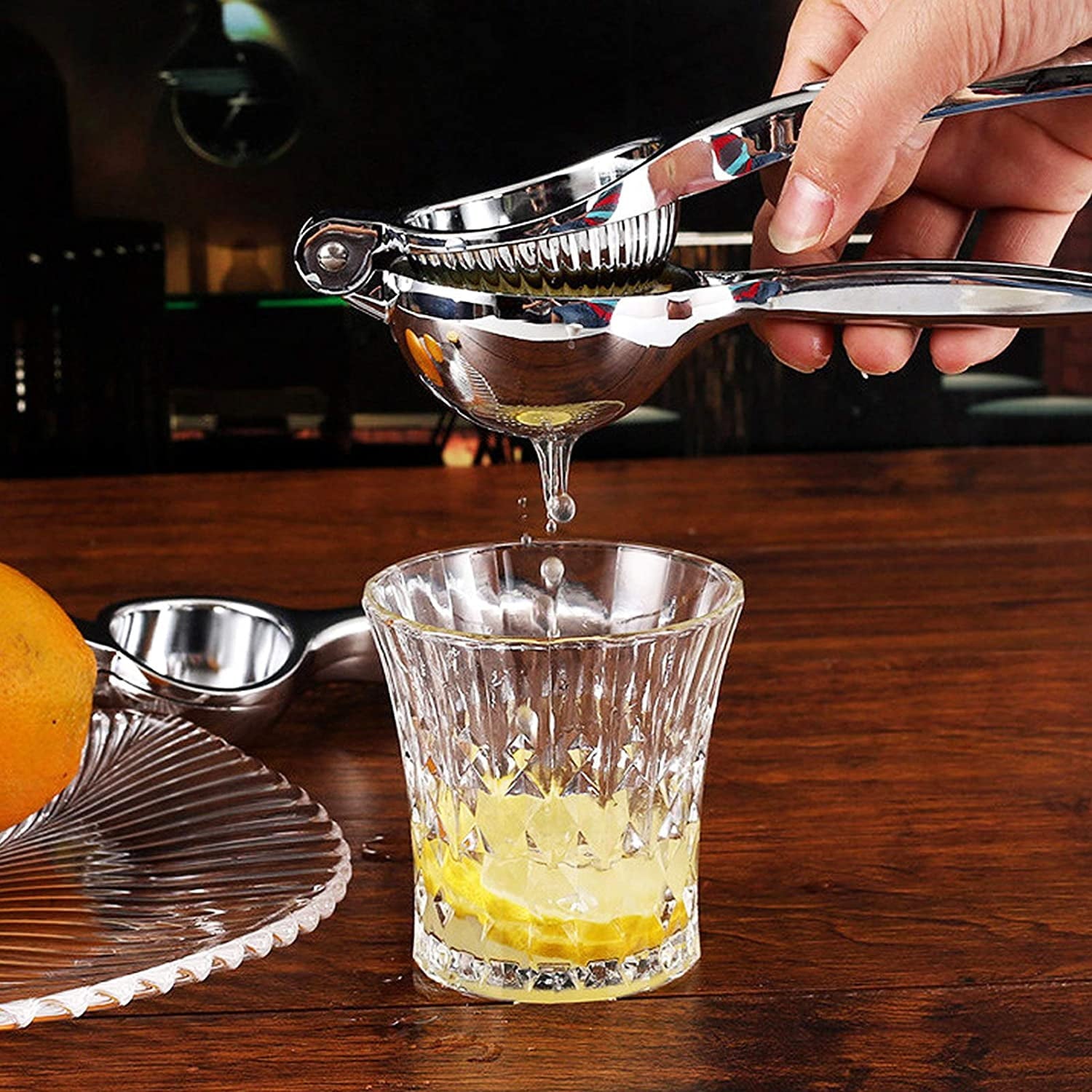 Metal Stainless Steel Lemon Squeezer, Manual Press Citrus Juicer, Lime Squeezer For Squeeze The Freshest Juice