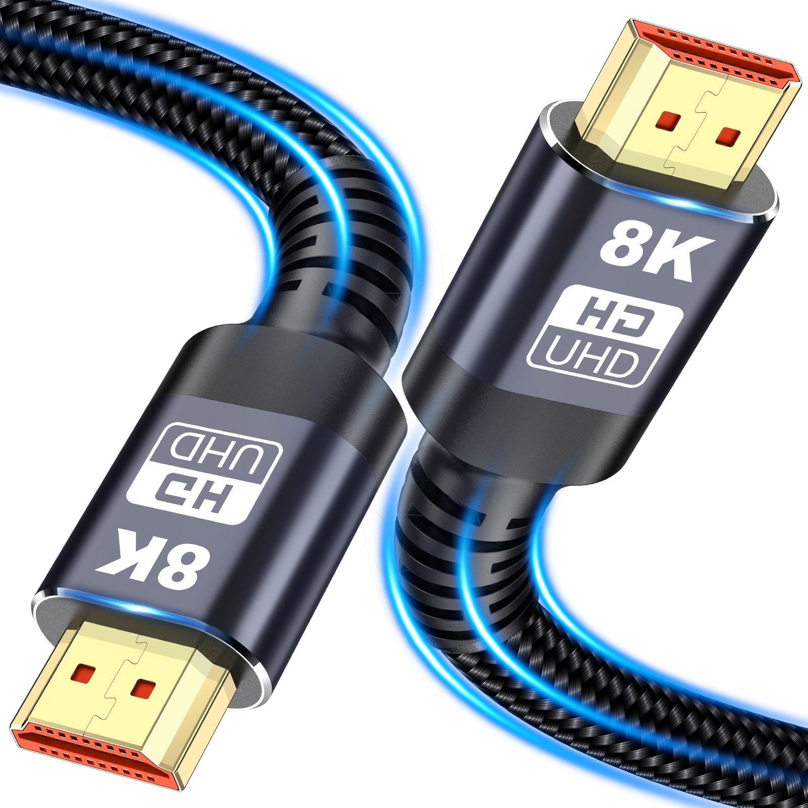 8K HDMI Cable 2.1, 5M/16.4FT Ultra HD Cable High-Speed Lead 48Gbps, HDMI Cables (8K@60Hz 7680x4320, 8K@120Hz) Supports Dynamic HDR, eARC, Dolby Atmos and More