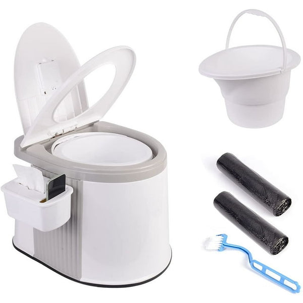 Portable Indoor & Outdoor Travel Toilet, 5.3 Gallon