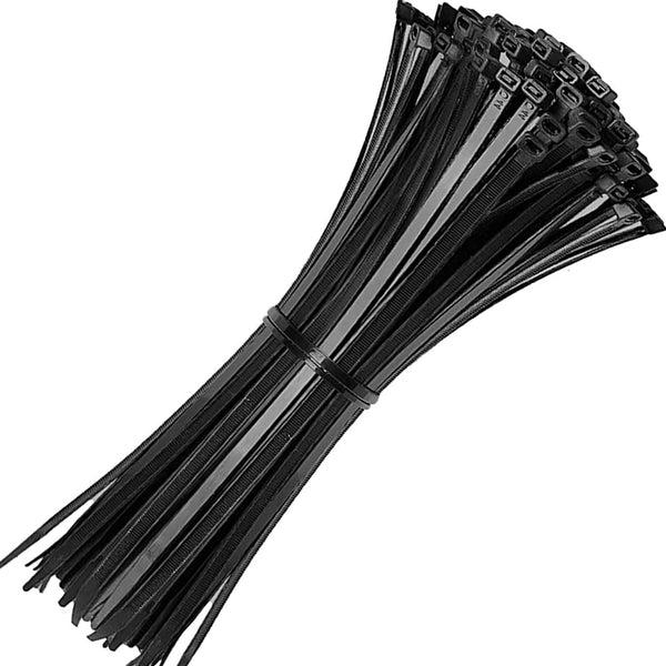 Nylon Cable Wire Zip Ties for Home, Garden, Office and DIY, Black