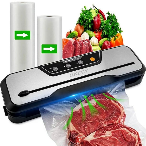 HKEEY Food Vacuum Sealer Machine with 2 Rolls Food Vacuum Sealer