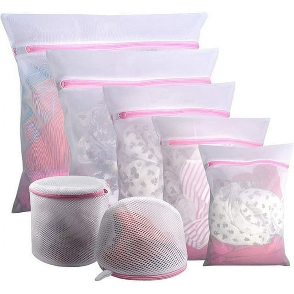 Mesh Laundry Wash Bag for Delicates, 7 Pack