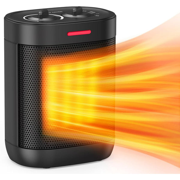 Portable Space Heater, 1500W Electric Heater PTC Ceramic Fast Safety Heat