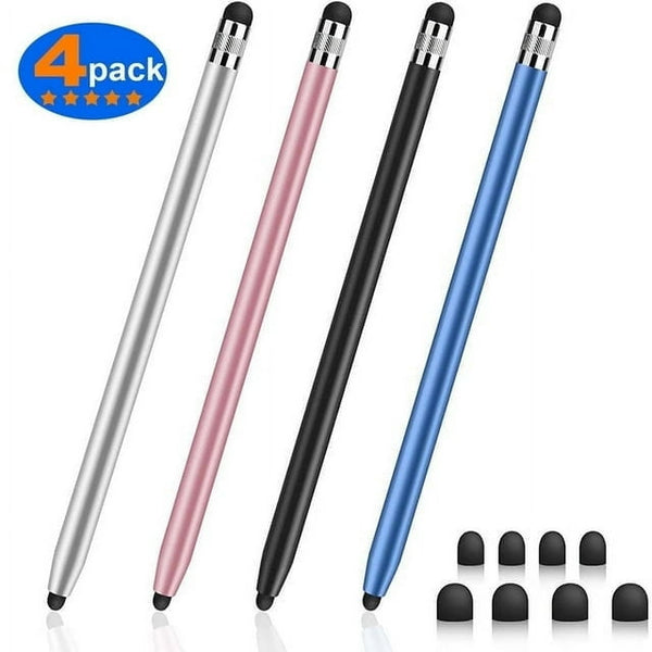 Stylus Pen for ipad,Stylus for Touch Screens, Digiroot 4-Pack Stylus Pens High Sensitivity & Precision Capacitive Stylus with 8 Extra Tips for iPhone