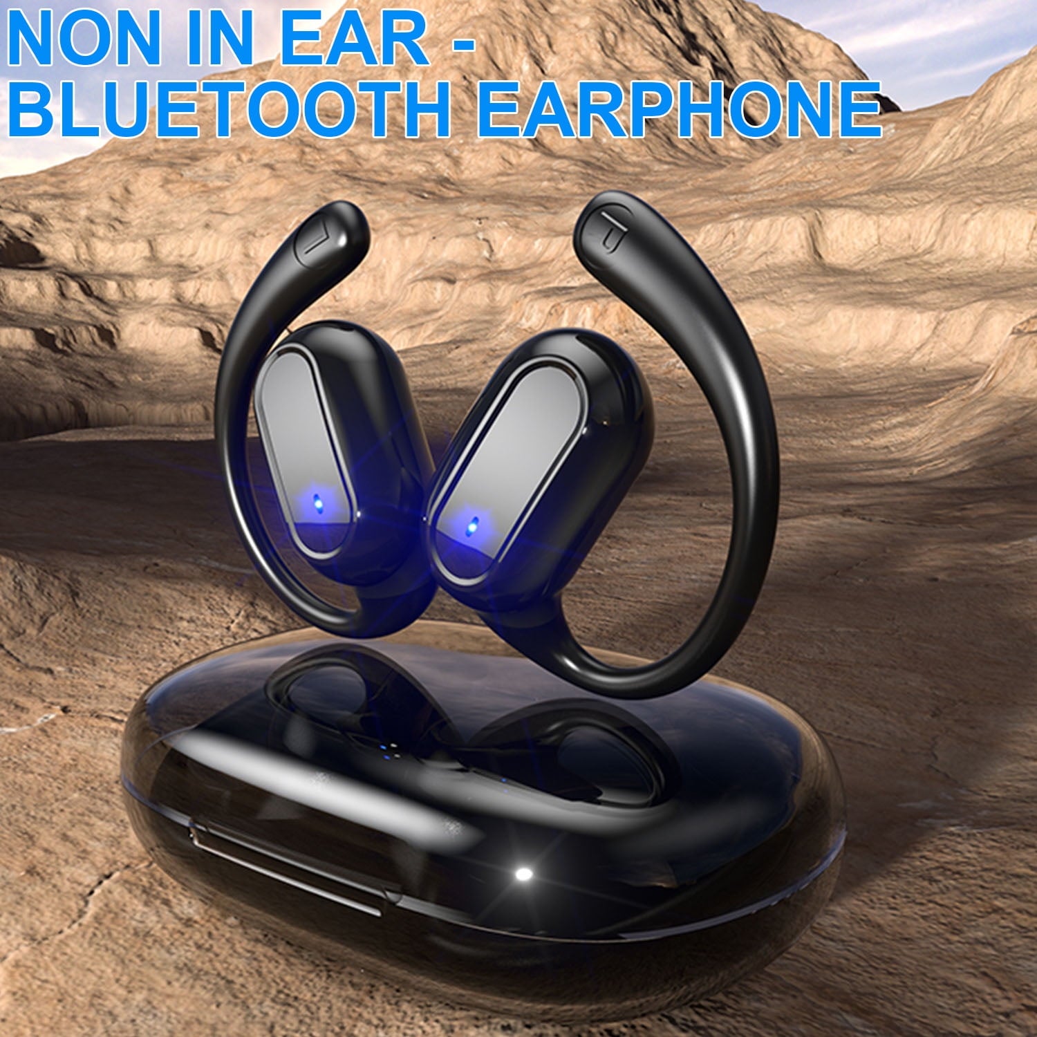 X15 True Wireless Noise Canceling Bluetooth In-Ear Earbud with Charging Case, Black