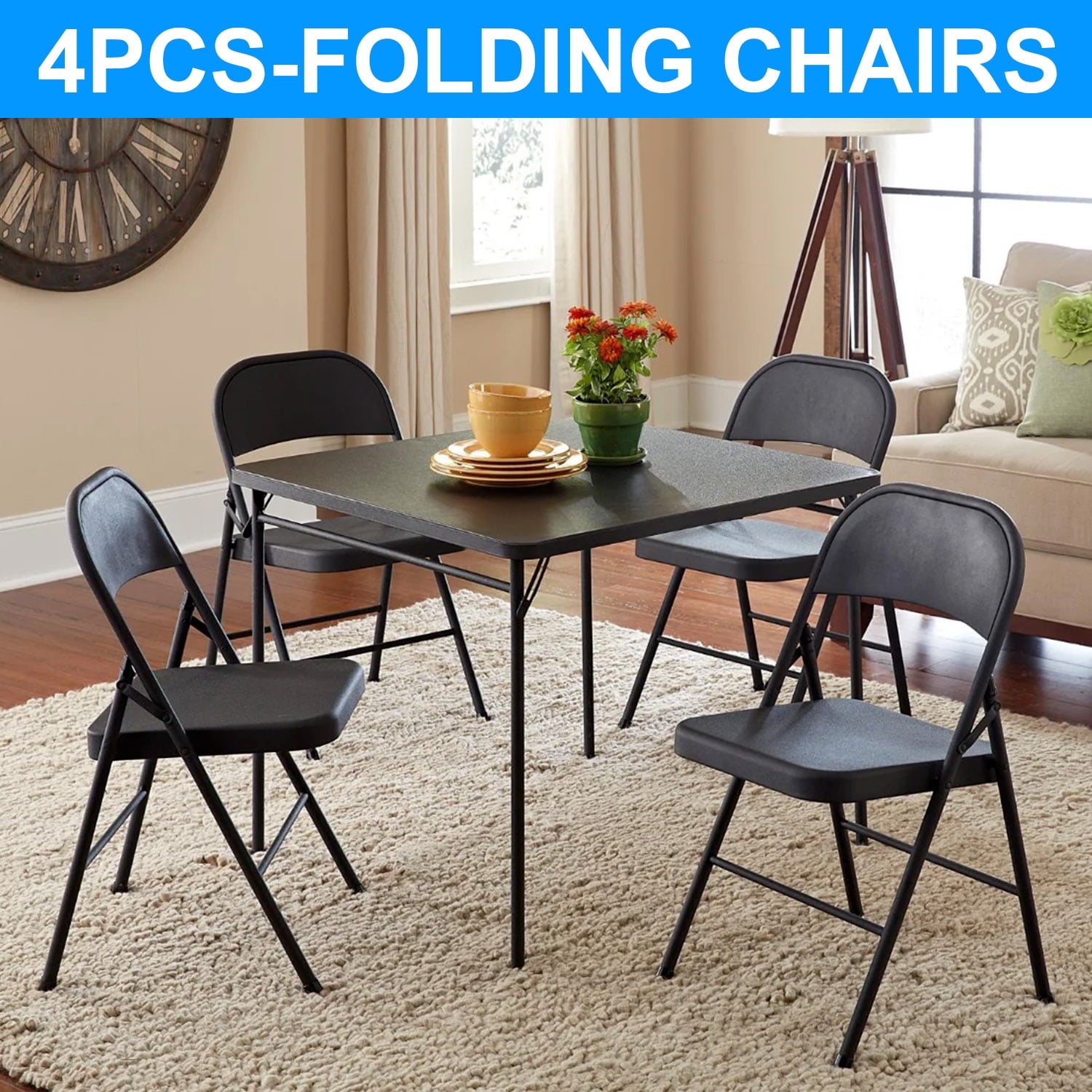 GAZILY Velvet Folding Chairs Indoor Fold Up Chair Steel Metal Frame Folding Desk Chair Folding Dining Chairs Office Chairs Living Room Party Chair Sets of 4 Pink