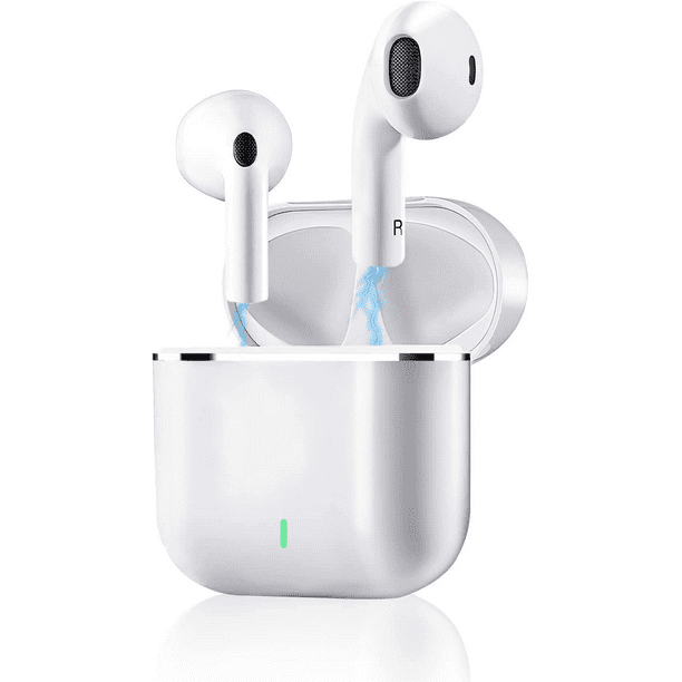 Wireless Earbuds Bluetooth Headphones 60H Playtime Ear Buds with LED Power  Display Charging Case Earphones in-Ear Earbud with Microphone for Android