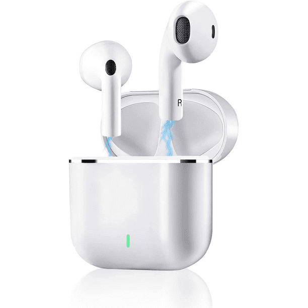 Bluetooth Headphones 60H Playtime Ear Buds with LED Power Display Charging  Case Wireless Earphones in-Ear Earbud with Microphone for Android Cell