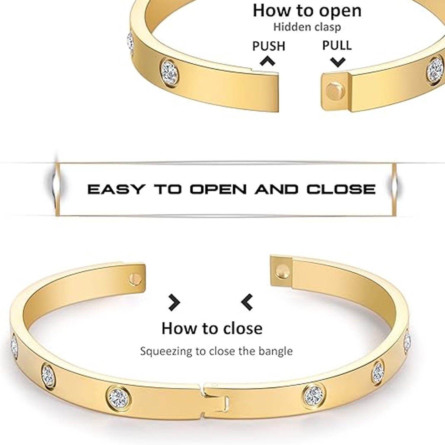 Stainless Steel Bracelet Jewelry Birthday Gifts for Women Friendship Love