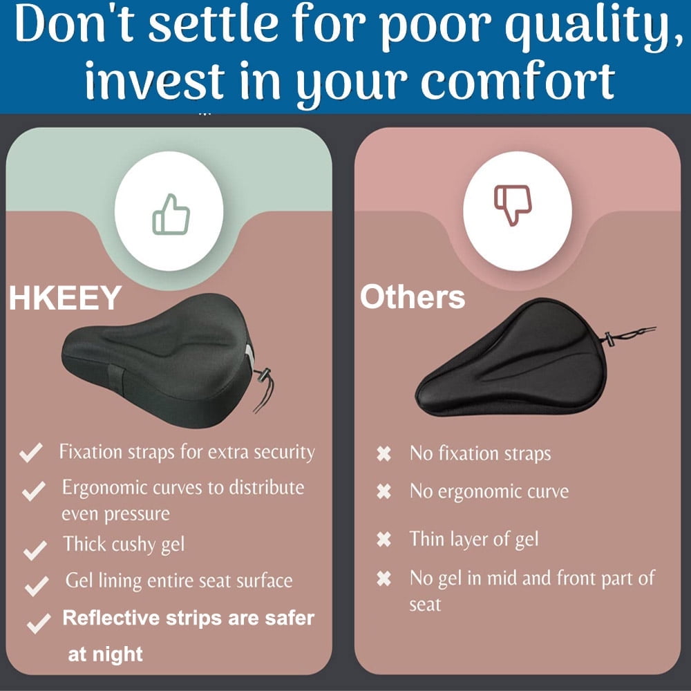 Bike Seat Cover, 2in1 Bike Seat Cushion & Bike Seat Rain Cover with Drawstring
