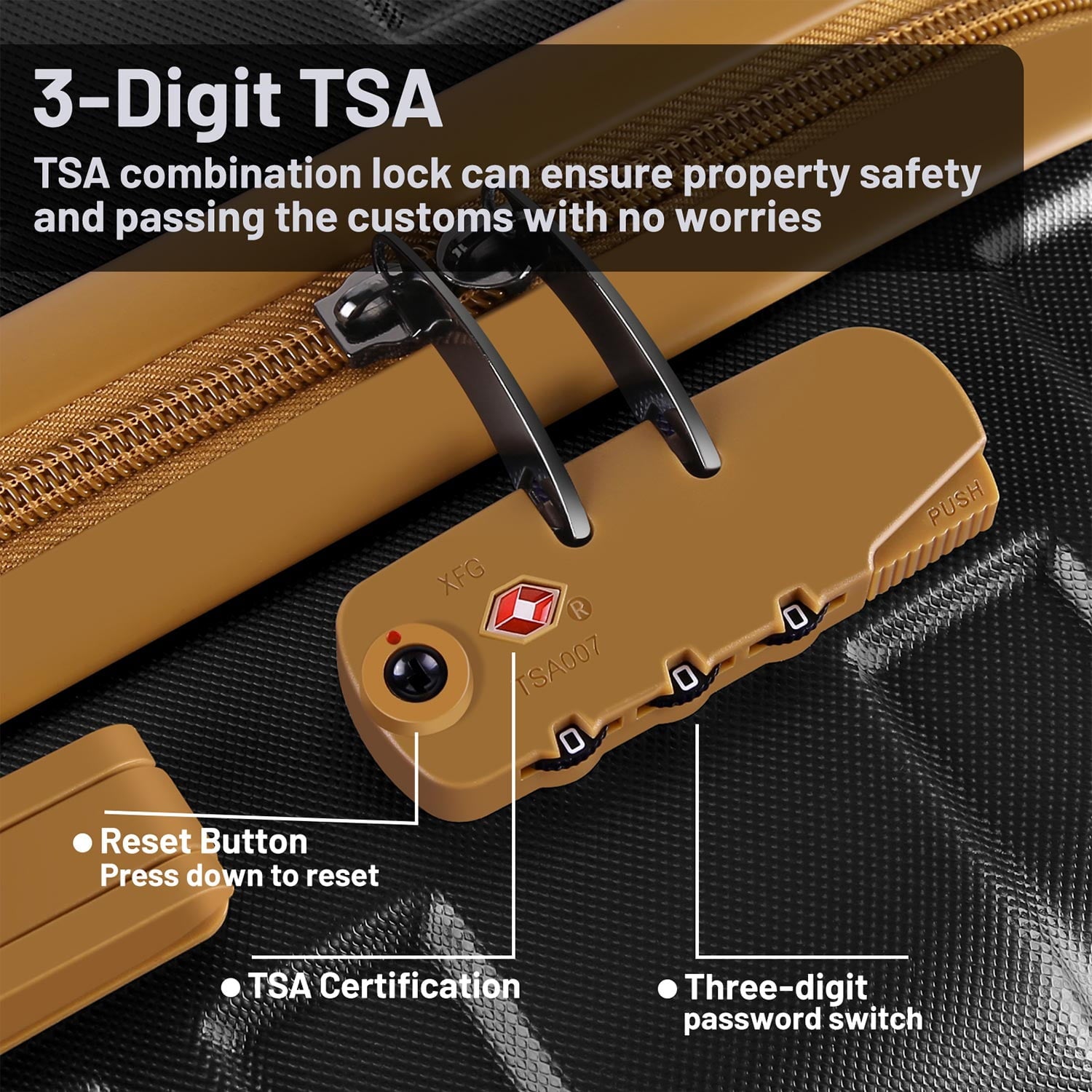Musment Expandable Suitcase Set Luggage Sets, 20 inch Carry On Luggage with TSA Lock and Double Spinner Wheels,(Black,3 PCS set )