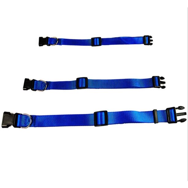 HKEEY Adjustable Nylon Dog Collar Classic Solid Colors for Medium Sized Dogs Neck 12.5-19.6 inch