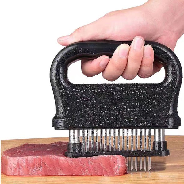 Meat Tenderizer Tool with 48 Stainless Steel Ultra Sharp Needle Blades, Detachable Kitchen Cooking Tool Best For Tenderizing, BBQ, Marinade