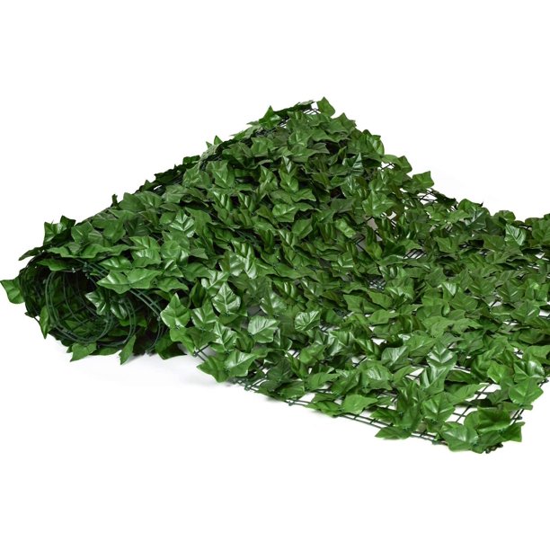 HKEEY Artificial Faux Ivy Privacy Fence Screen, 119.5" x 39" Artificial Hedges Fence and Faux Ivy Vine Leaf Decoration for Outdoor Decor, Indoor Decor, Party, Wedding Decor.