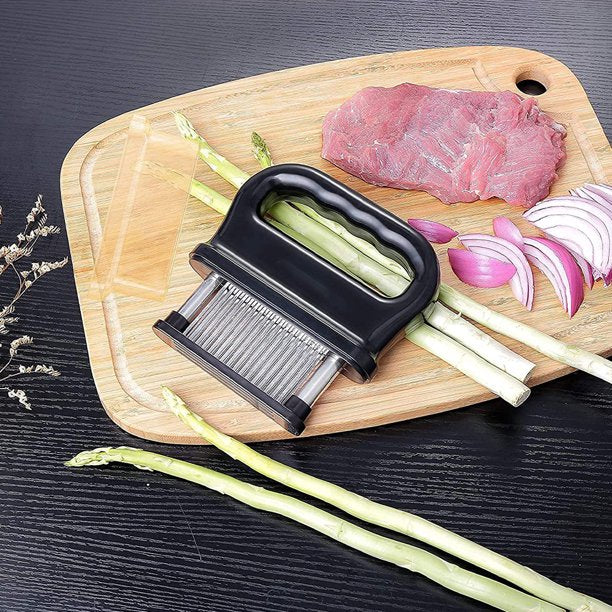 Meat Tenderizer Tool with 48 Stainless Steel Ultra Sharp Needle Blades, Detachable Kitchen Cooking Tool Best For Tenderizing, BBQ, Marinade