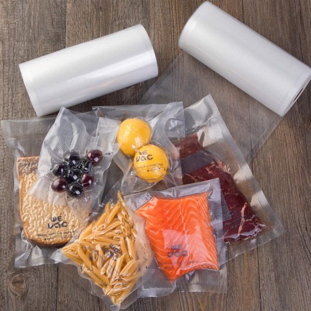 Food Vacuum Sealer Bags, 2 Rolls(7.87/10.24X19.6')Vacuum Storage Bags for  Food Storage Saver with BPA Free, Heavy Duty Food Rolls for Sealer, Vacuum