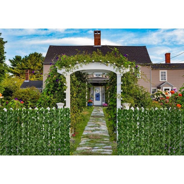 HKEEY Artificial Faux Ivy Privacy Fence Screen, 119.5" x 39" Artificial Hedges Fence and Faux Ivy Vine Leaf Decoration for Outdoor Decor, Indoor Decor, Party, Wedding Decor.