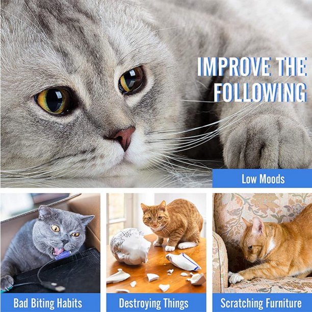 HKEEY Floppy Fish Cat Toy,Upgraded for Cat Toys for Indoor Cats,Interactive Cat Toys for Cat Exercise,Wiggle Fish Catnip Toys