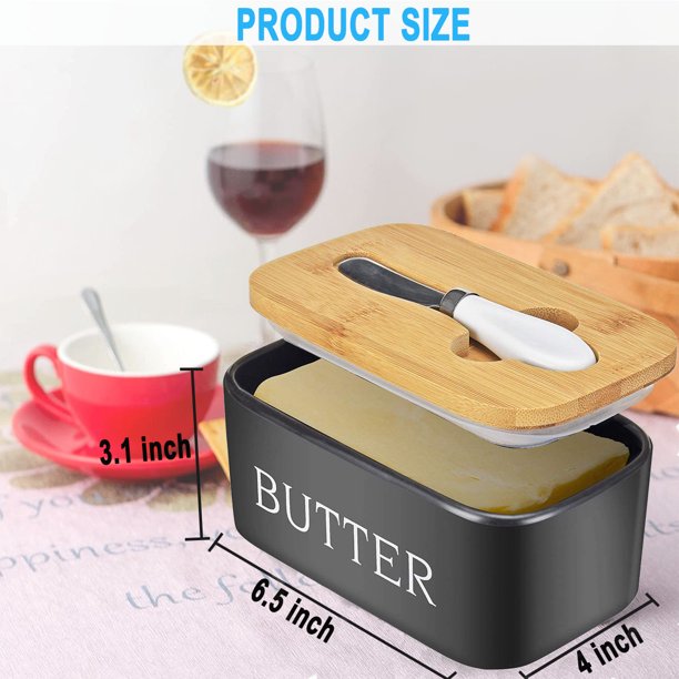 Edtian Butter Dish, Butter Keeper Butter Dish with Lid and Knife, Large Butter Dish,Butter Keeper, Butter Storage