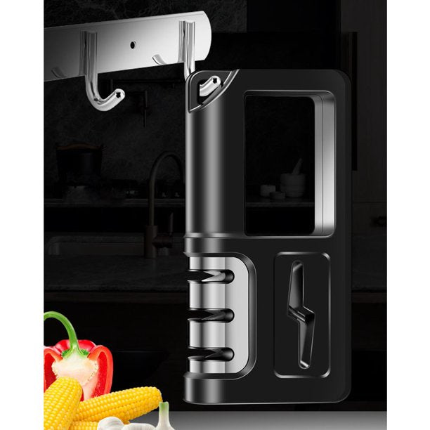 HKEEY Knife Sharpener, 4-in-1 Kitchen Knife and Scissor Sharpener , Kitchen Helper Sharpening Tool for Blunt Knives and Scissor Resharpening