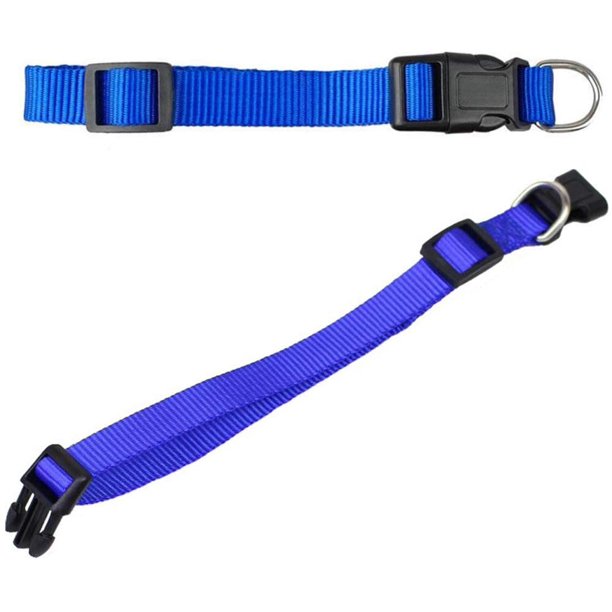 HKEEY Adjustable Nylon Dog Collar Classic Solid Colors for Medium Sized Dogs Neck 12.5-19.6 inch