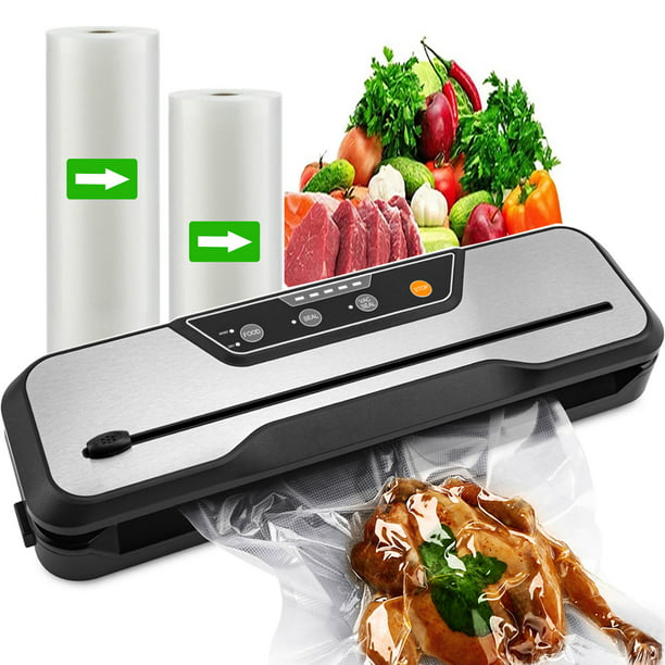 HKEEY Food Saver Vacuum Sealer Machine with 2 Rolls Food Vacuum