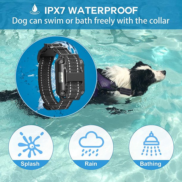Musment Dog Training Collar,dog shock collar,dog shock collar with remote for large dogs,Rechargeable, 3 Training Modes, Beep Vibration and Shock, Electric Dog Collar for Small Medium Large Dogs